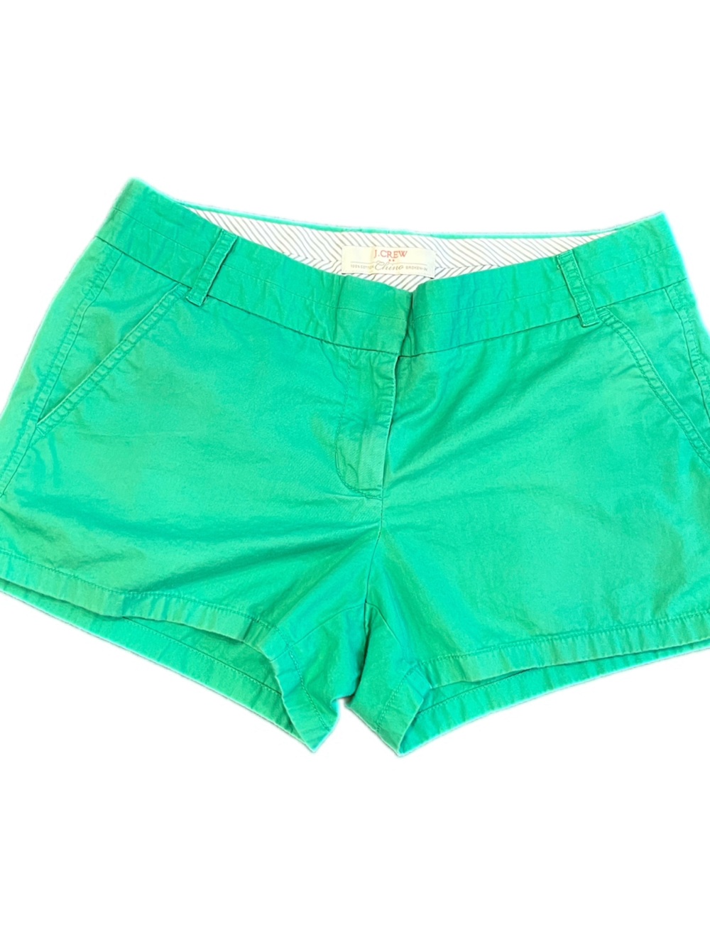 J. Crew size 6 Green Cotton chino Shorts